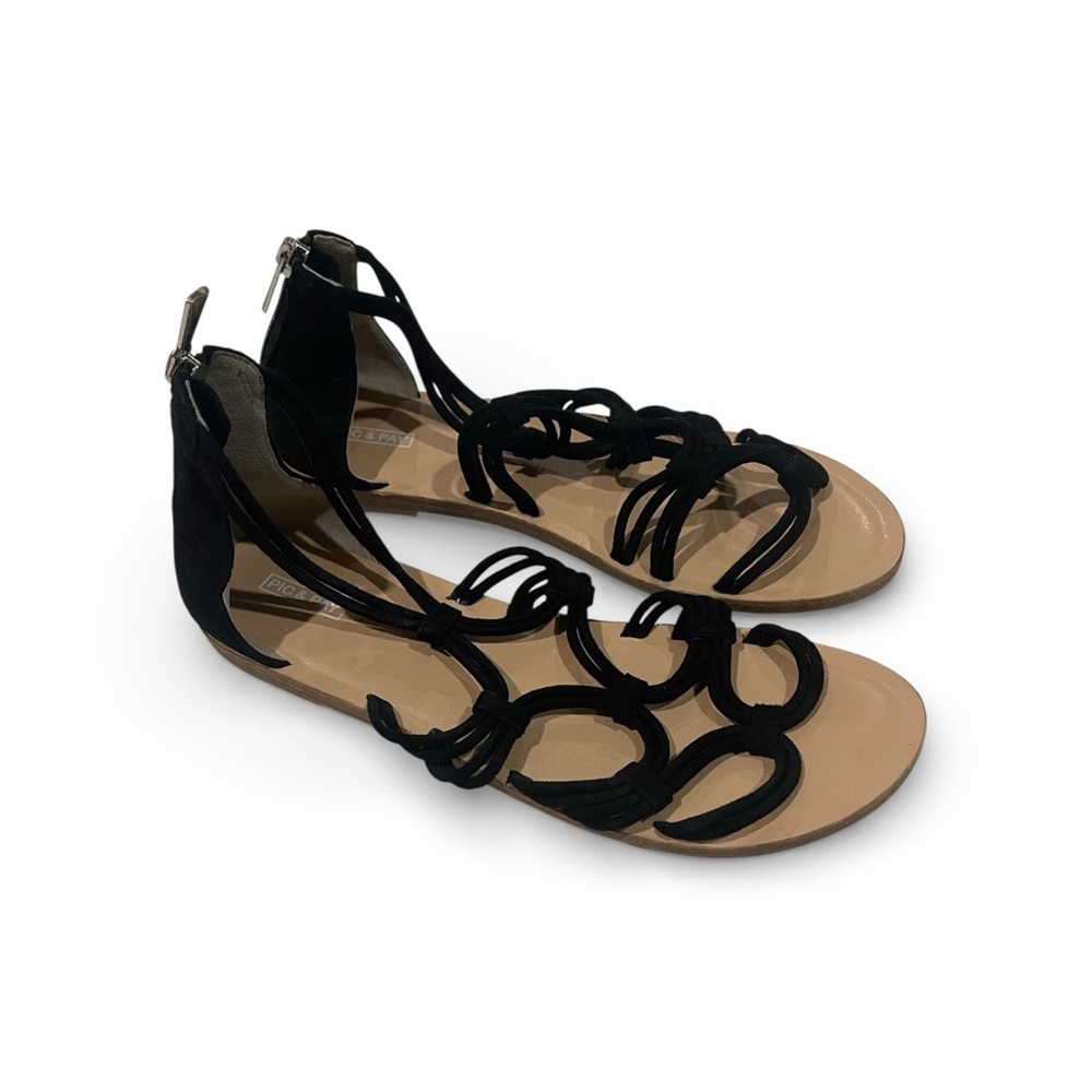 Chic Black Strappy Sandals